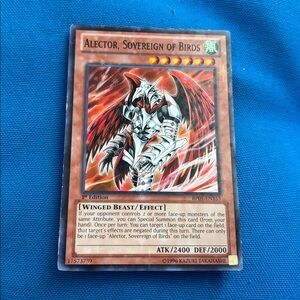 Yugioh Card AlectorSovereignOfBirds WindTypeMonster 1stEdition Shiny 1996 NWOTS